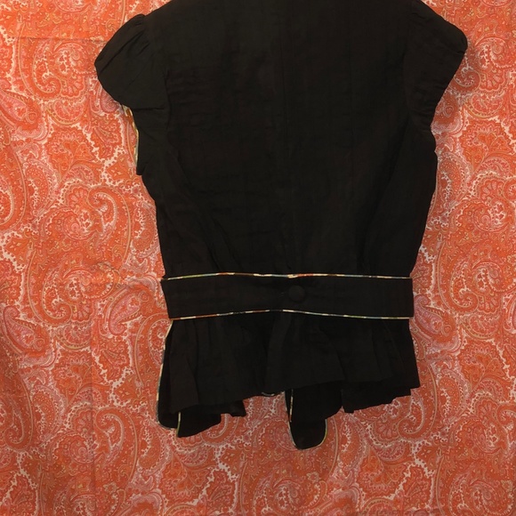 NWT Anthropologie Cap-Sleeve Blazer w/ Belt - Picture 2 of 4